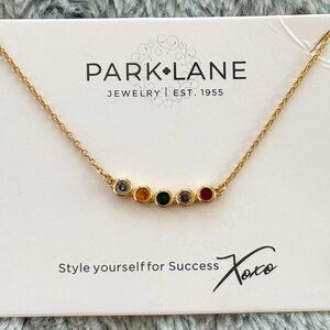 Park Lane Rainbow Gemstone Gold plated Necklace